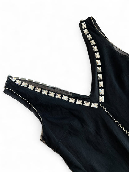Prada FW 1997 embellished mini dress
