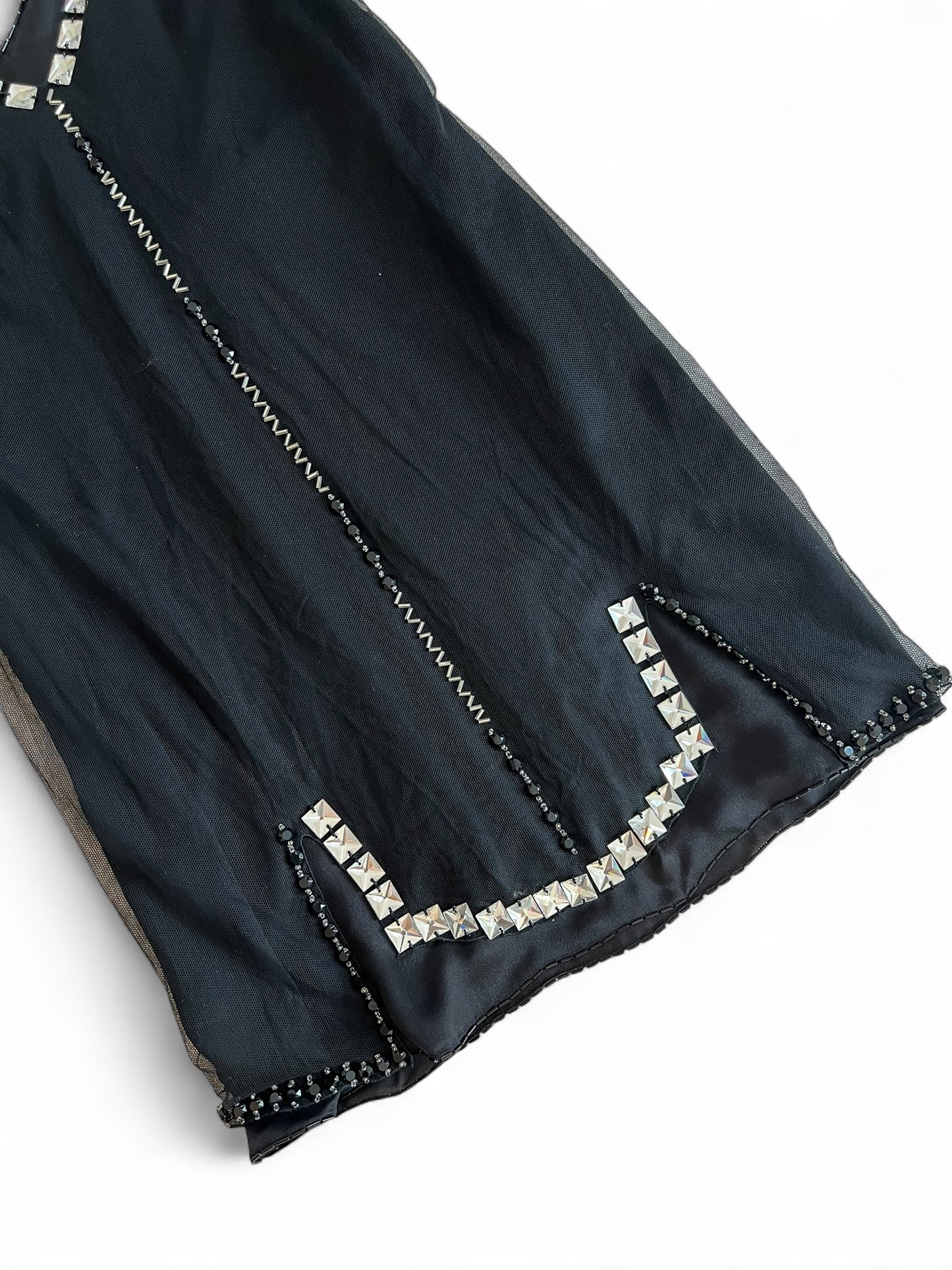 Prada FW 1997 embellished mini dress