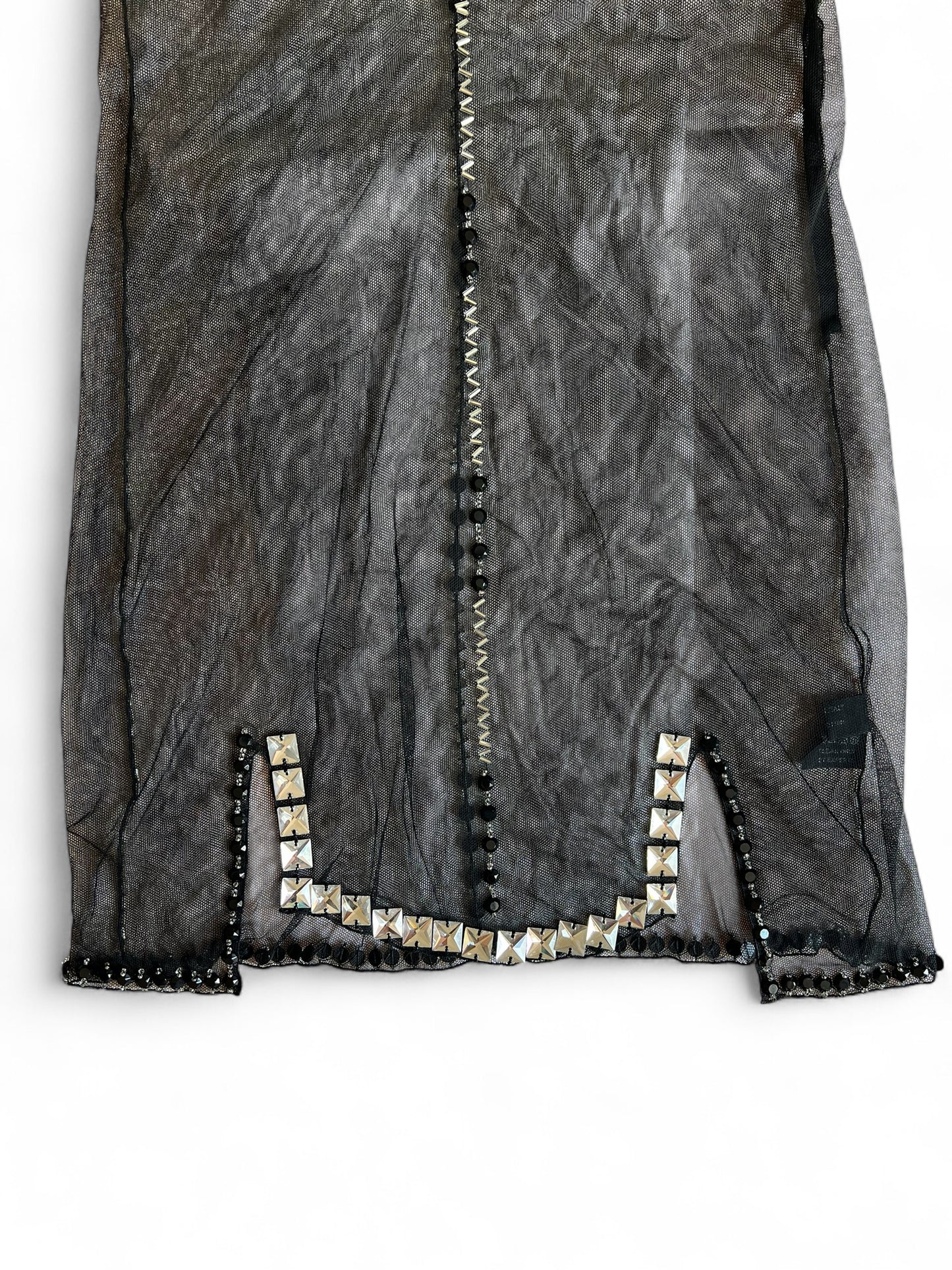 Prada FW 1997 embellished mini dress