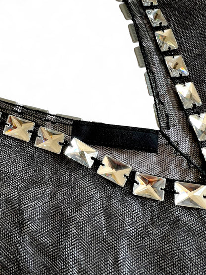 Prada FW 1997 embellished mini dress