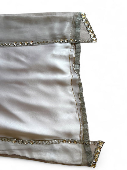 Prada FW 1997 embellished white mini dress