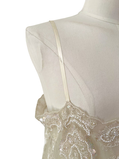 Ralph Lauren tulle embroidered dress