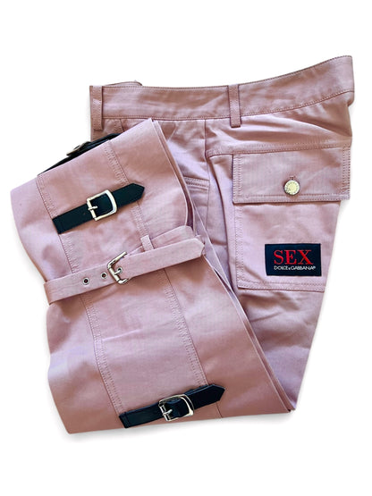Dolce & GabbanaPink Bondage Pants –  "Sex" SS 2003 Collection