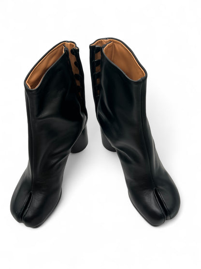 Maison Margiela Black Leather Tabi Boots – Split Toe Ankle Boots – Size 37