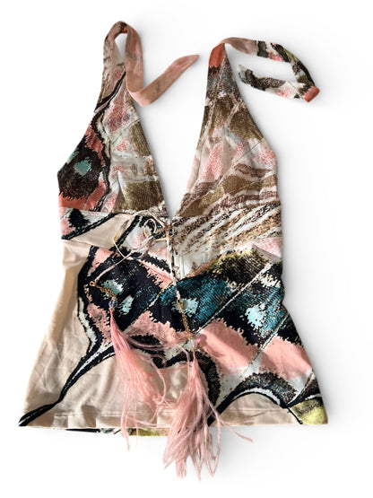 Roberto Cavalli SS 2004 farfalla top