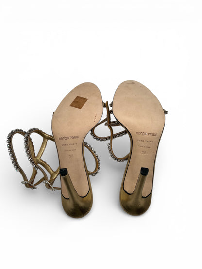 Sergio Rossi crystal sandals