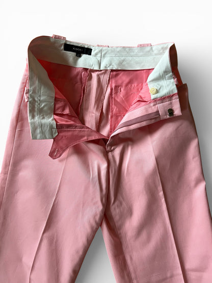 Gucci by Tom Ford cotton pink trousers