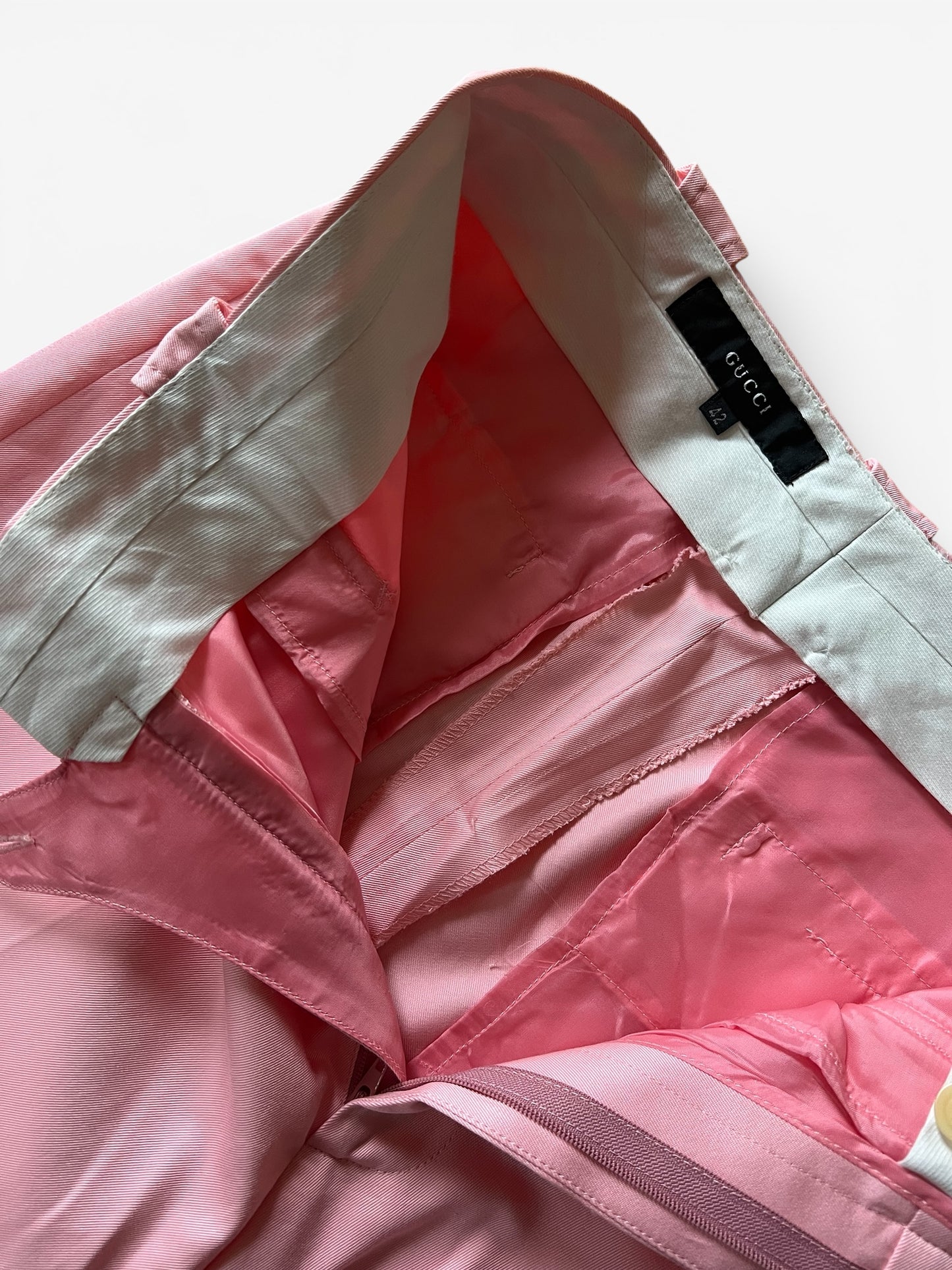 Gucci by Tom Ford cotton pink trousers