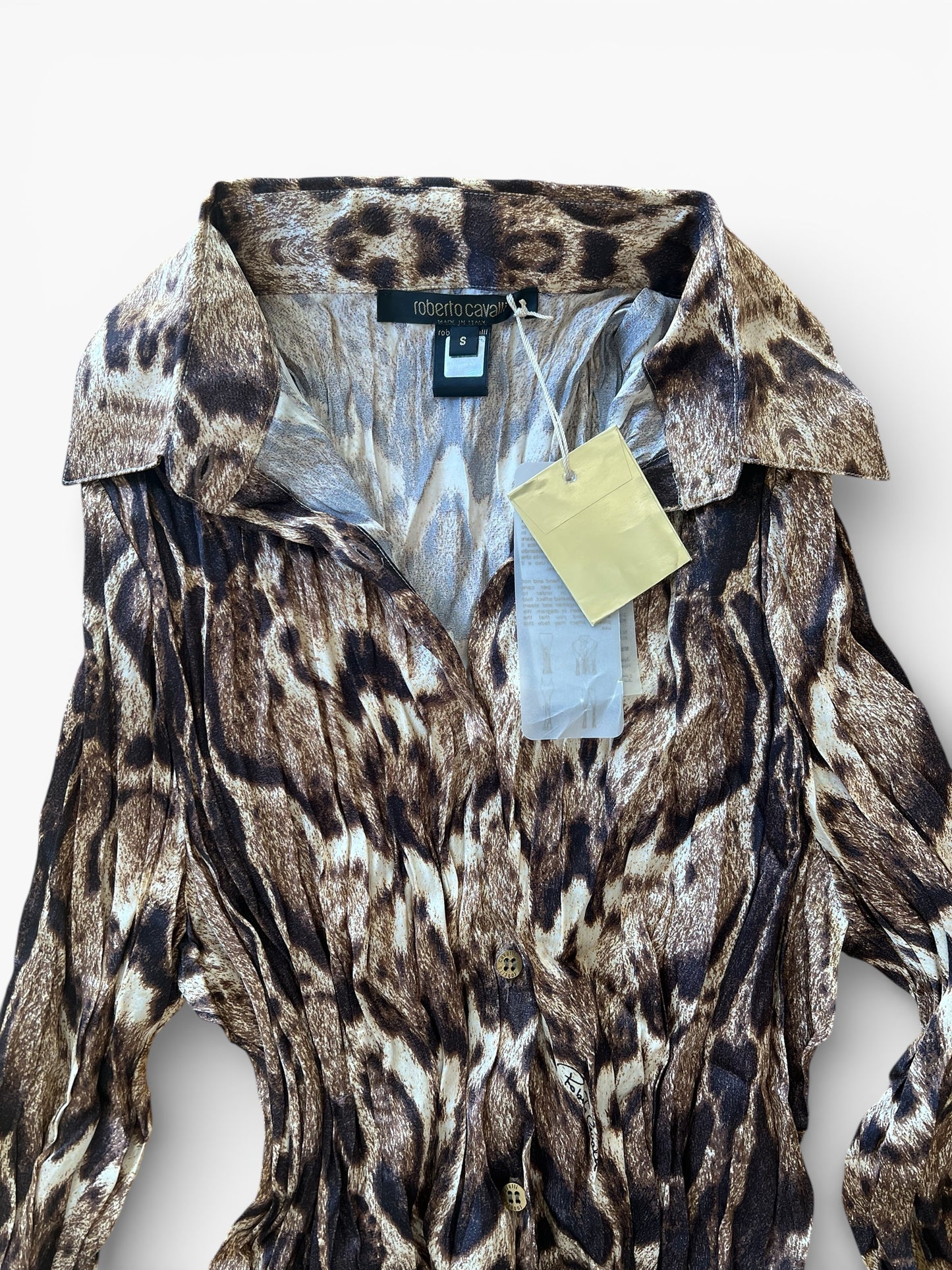 Roberto Cavalli printed silk shirt