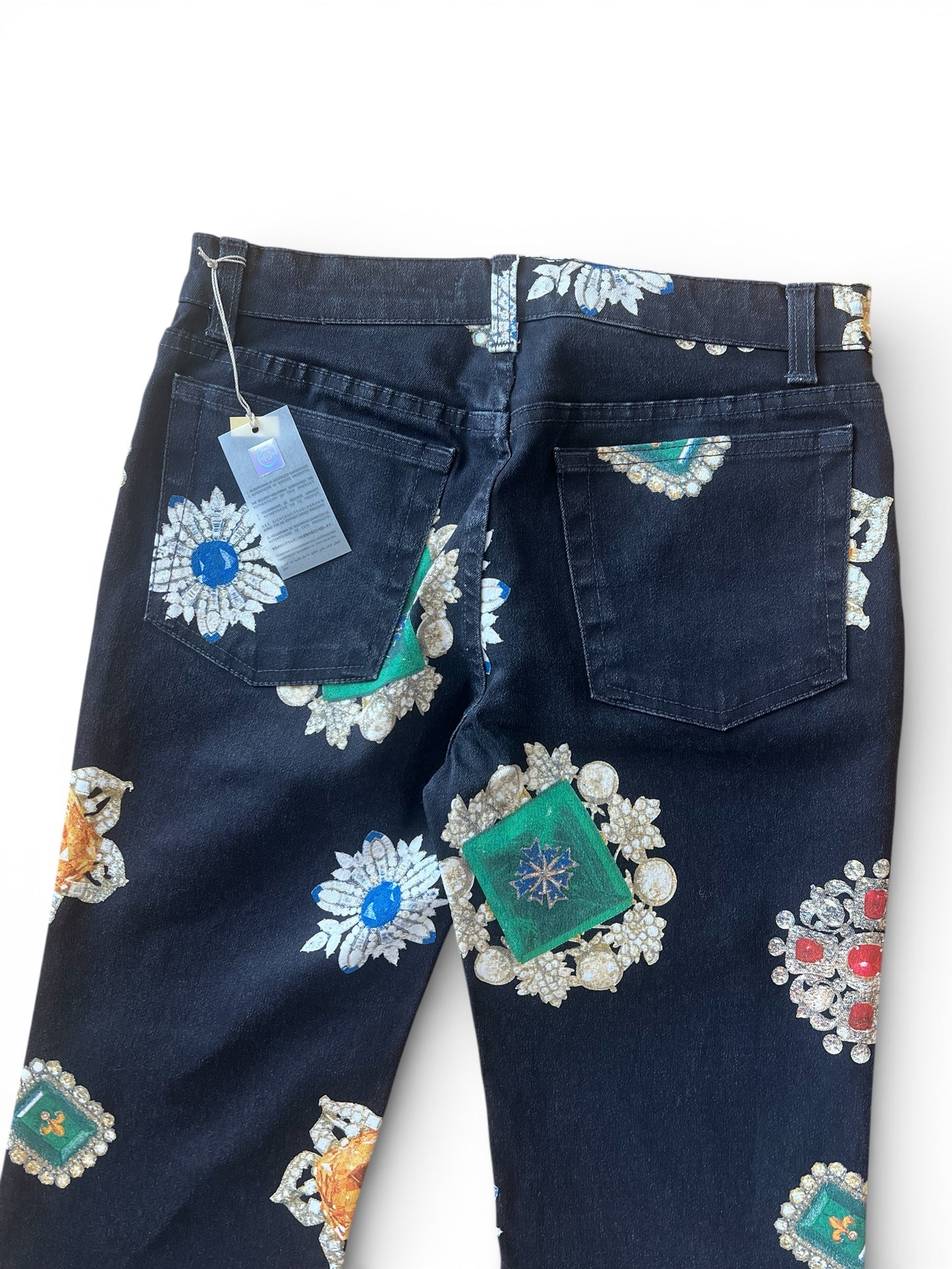 Roberto Cavalli  striking jewel-inspired print