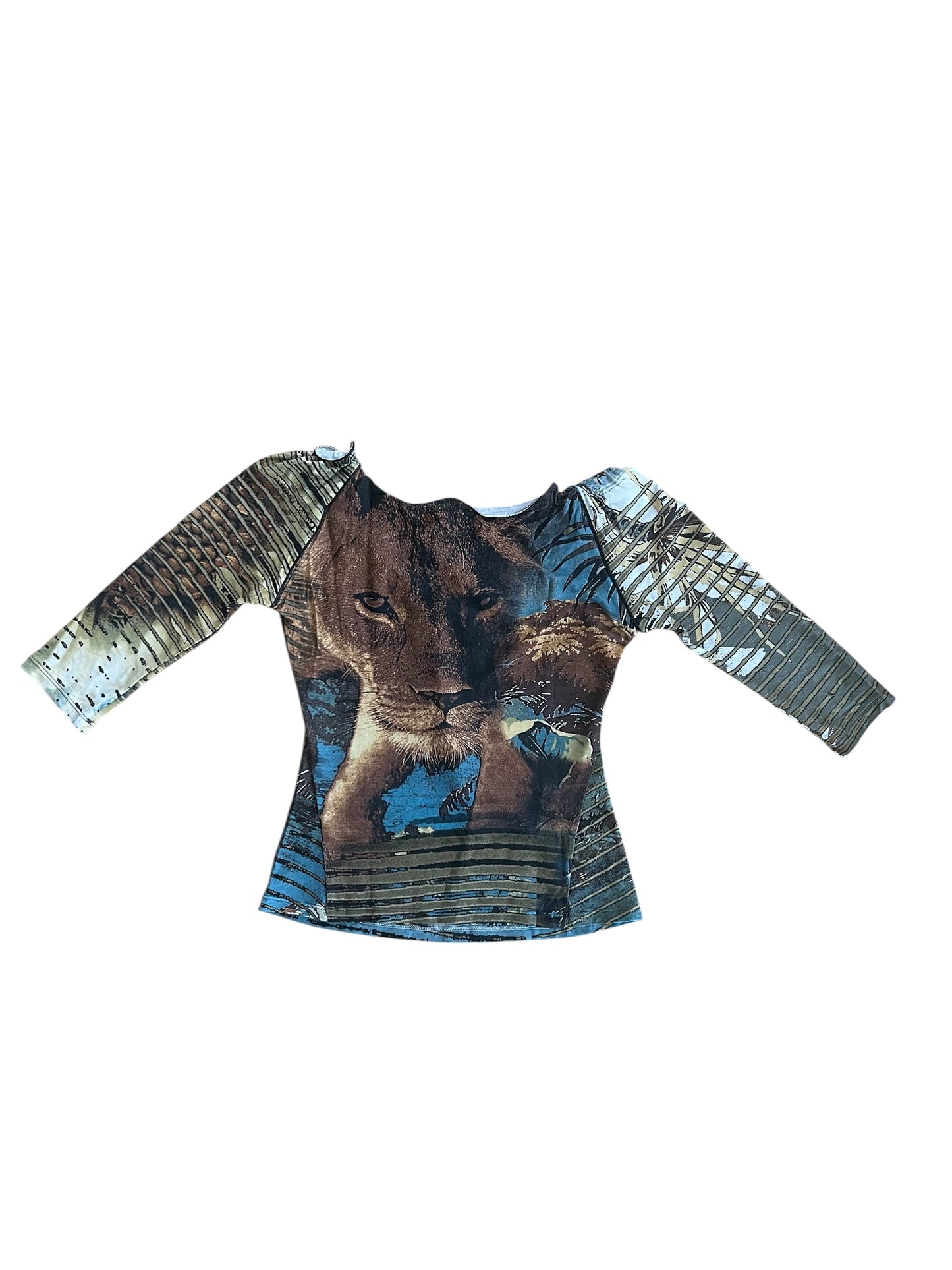 Roberto Cavalli SS2002 Lion Savage Top