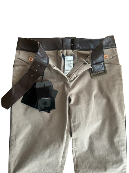 Dolce & Gabbana Vintage Strap Detail Pants