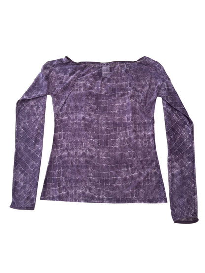 Blumarine Vintage Crocodile Print Two Piece Set – Y2K Embellished Top & Pants – Made in Italy