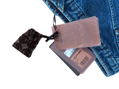 Roberto Cavalli  Denim Skirt | Y2K Low Rise Mermaid Jean Skirt