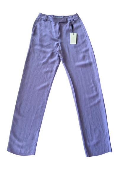 Emporio Armani  Vintage Lavender Wide Leg Trousers | Italian Tailored Pants