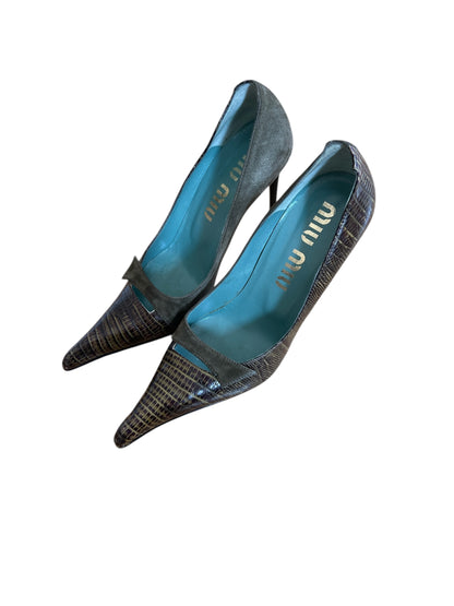 Miu Miu 90s Leather & Suede Pumps