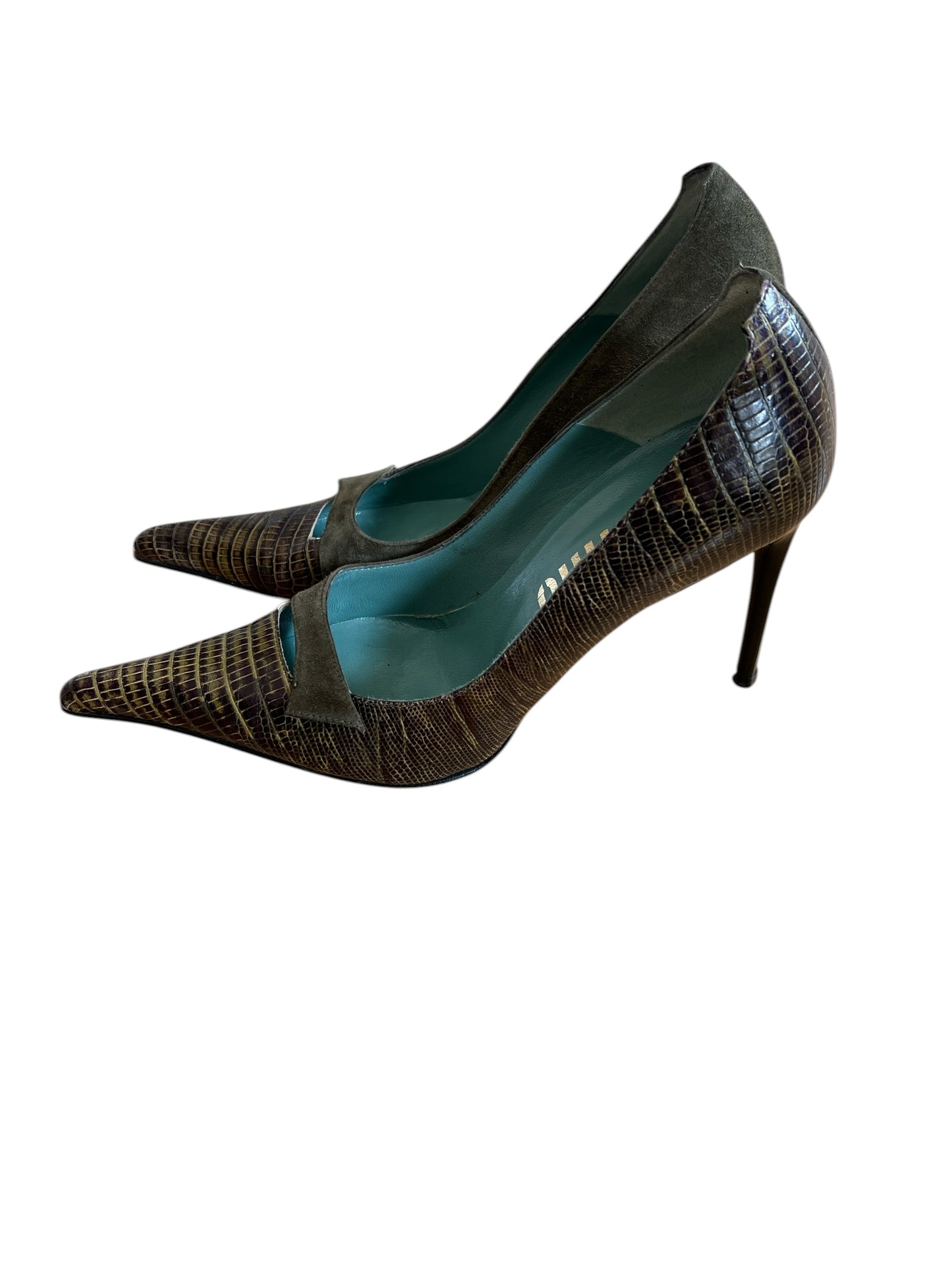 Miu Miu 90s Leather & Suede Pumps