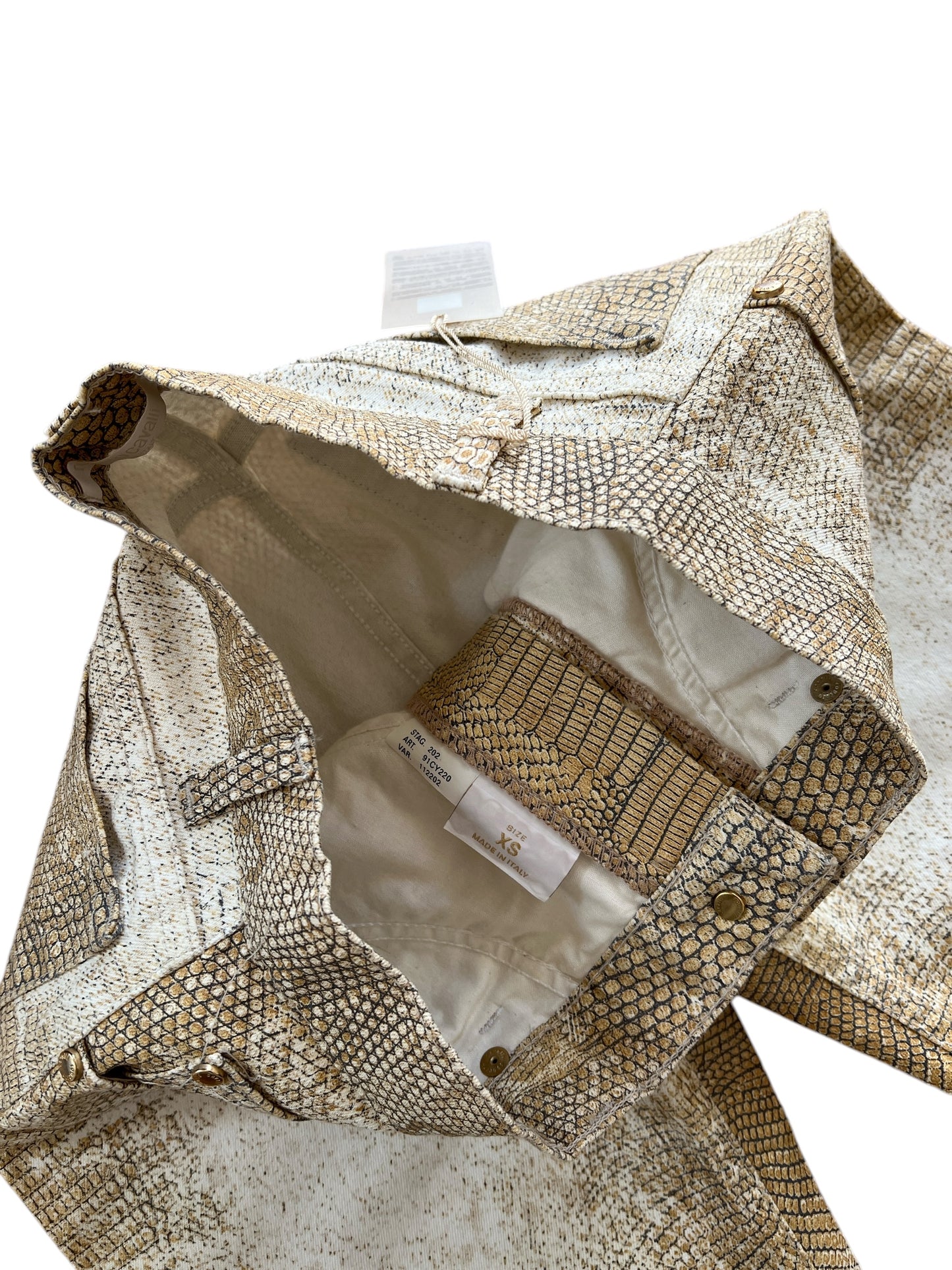Roberto Cavalli – Vintage Snake Print Pants