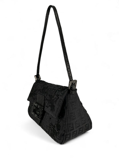 Fendi mamma baguette bag black