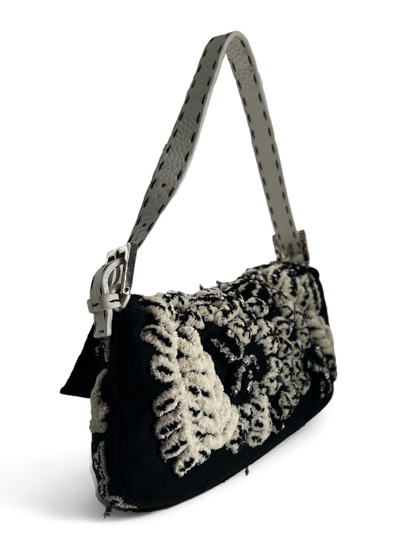 Fendi baguette black/white